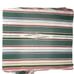 Mexican 1940's ? Vtg Wool Cotton Stripe Saltillo Serape Blanket 62X91 Multicolor