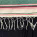 Mexican 1940's ? Vtg Wool Cotton Stripe Saltillo Serape Blanket 62X91 Multicolor