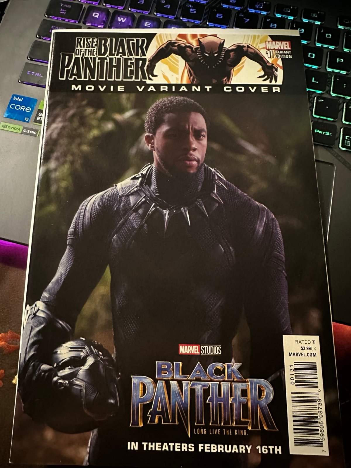 Rise of the Black Panther #1 Movie variant 2018! Chadwick Boseman Photo