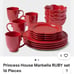 Princess house 16 piece Ruby set