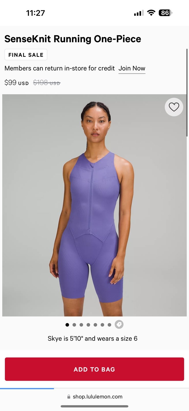 Lululemon Purple Romper