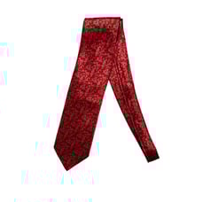 5-99 ITALO FERRETTI Neck Tie Paisley 100% Silk Red Satin