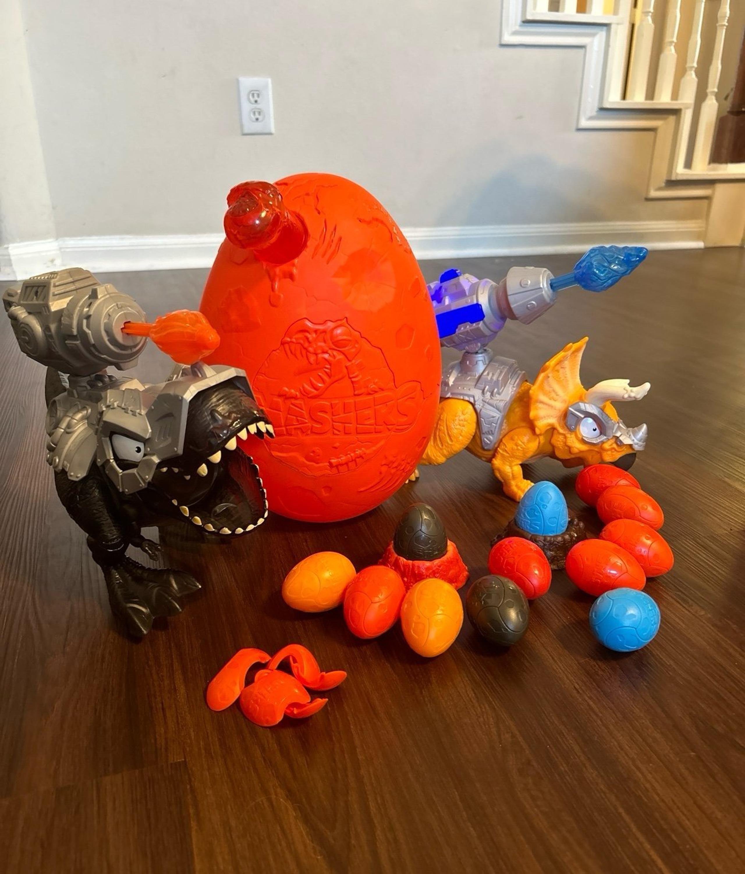 Smashers Dino Island T-Rex & Triceratops