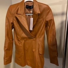Michael Lo Sordo Leather Blazer
