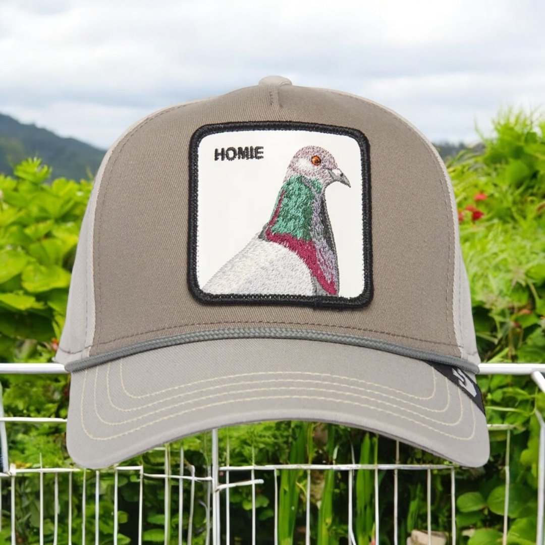 Goorin Bros The Farm SnapBack Baseball Hat HOMIE Pigeon 100 Gray