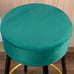 Counter Height Bar Stools Set of 2, Velvet Kitchen StoolsUpholstered 24 Inches