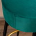 Counter Height Bar Stools Set of 2, Velvet Kitchen StoolsUpholstered 24 Inches