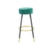 Counter Height Bar Stools Set of 2, Velvet Kitchen StoolsUpholstered 24 Inches