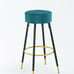 Counter Height Bar Stools Set of 2, Velvet Kitchen StoolsUpholstered 24 Inches