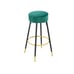 Counter Height Bar Stools Set of 2, Velvet Kitchen StoolsUpholstered 24 Inches