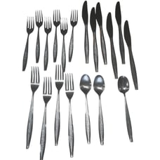 Stanley Roberts Leslie Stainless Flatware Lot Of 19pcs Japan Forks Spoons Knives