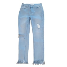 Free People Great Heights Frayed Skinny Jeans Size 27