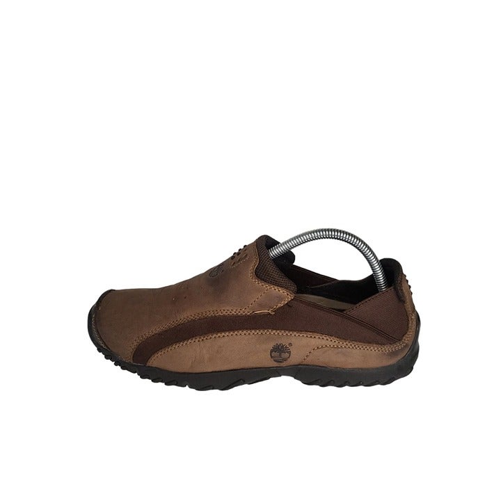 Timberland Brown Leather Comfort Sz 9 M Slip On Hiking Sneaker Men NV10499 Timberland Brown Leather Comfort Sz 9 M Slip On Hiking Sneaker Men NV10499