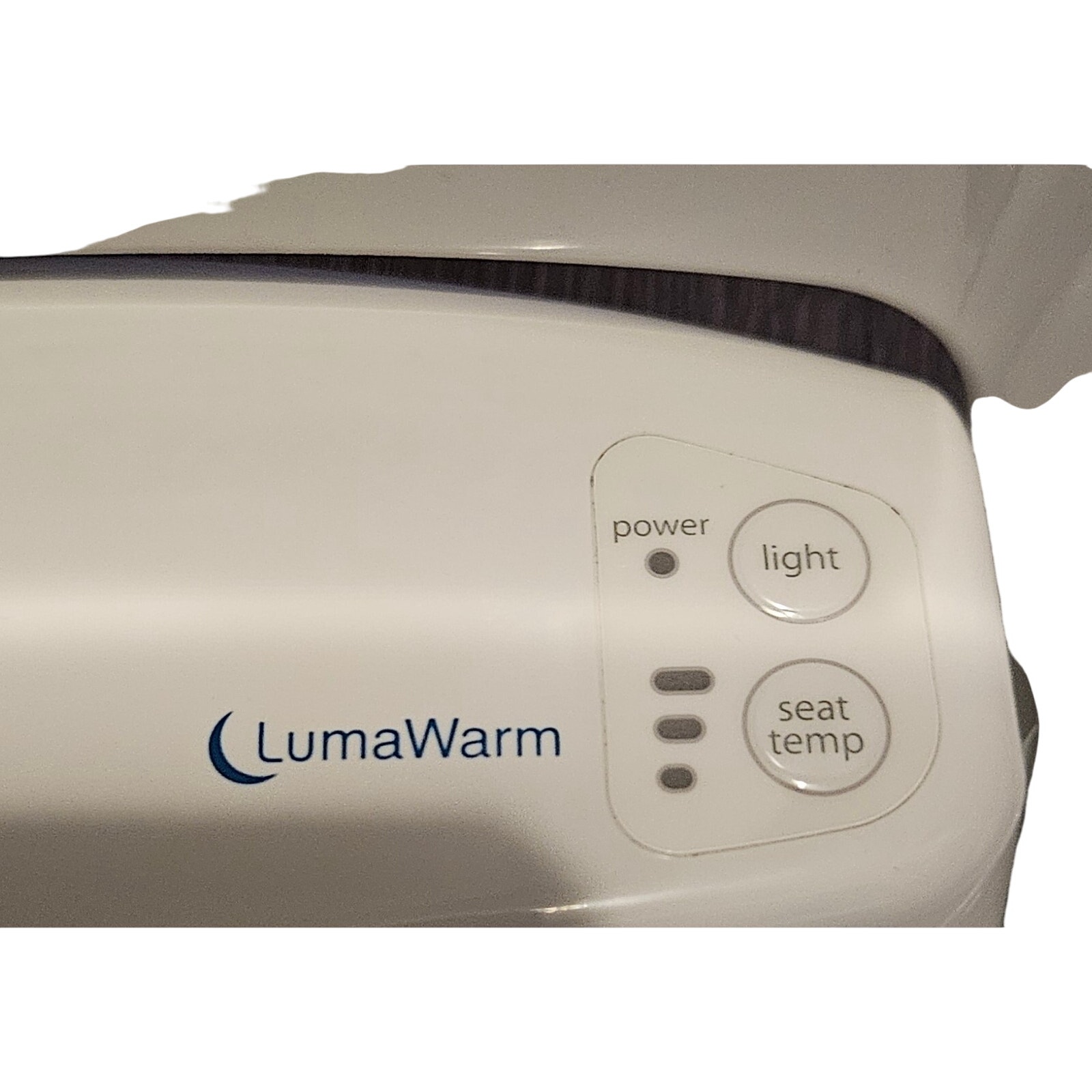 Brondell L60-EW Heated Toilet Seat with Night Light Three Temperature Settings