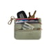 Clip & Go Phone Purse Crossbody Strap Zippered Pouch Cream