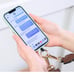 Clip & Go Phone Purse Crossbody Strap Zippered Pouch Cream