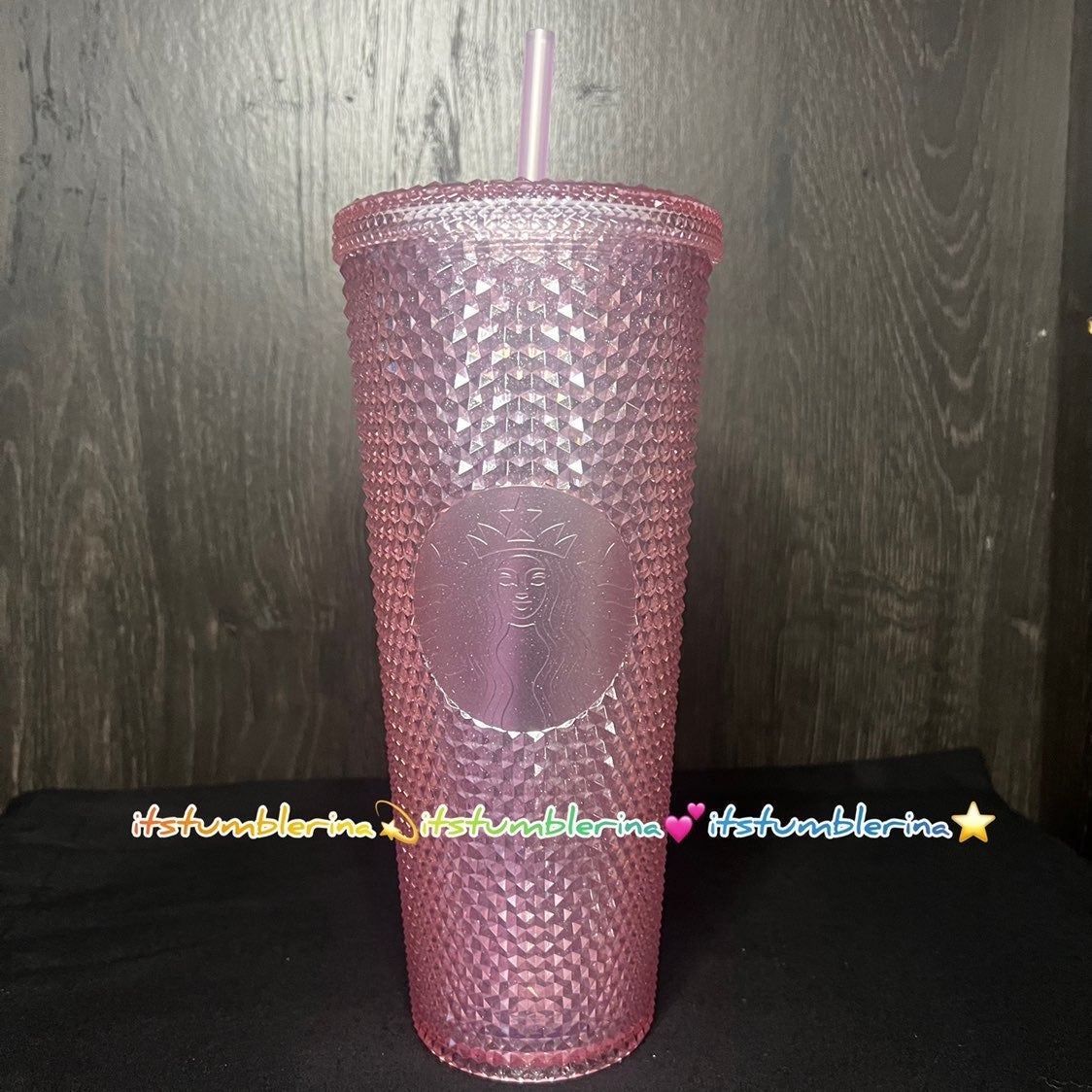 Starbucks Overseas Pink Bling Studded Tumbler