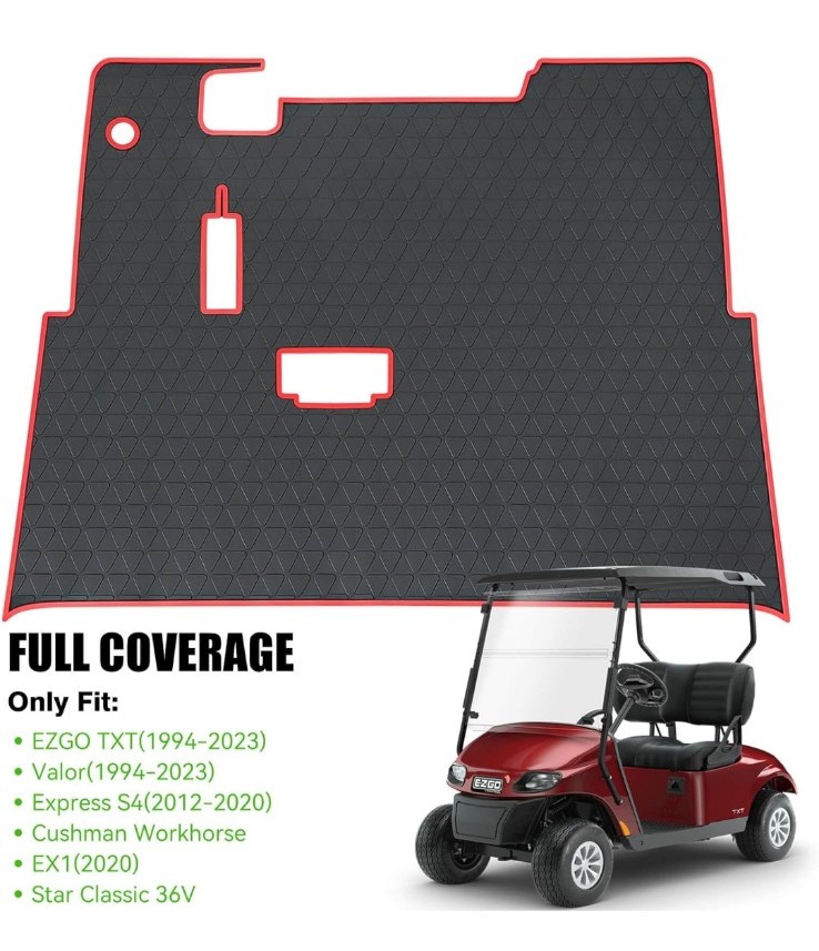 Golf cart floor mat