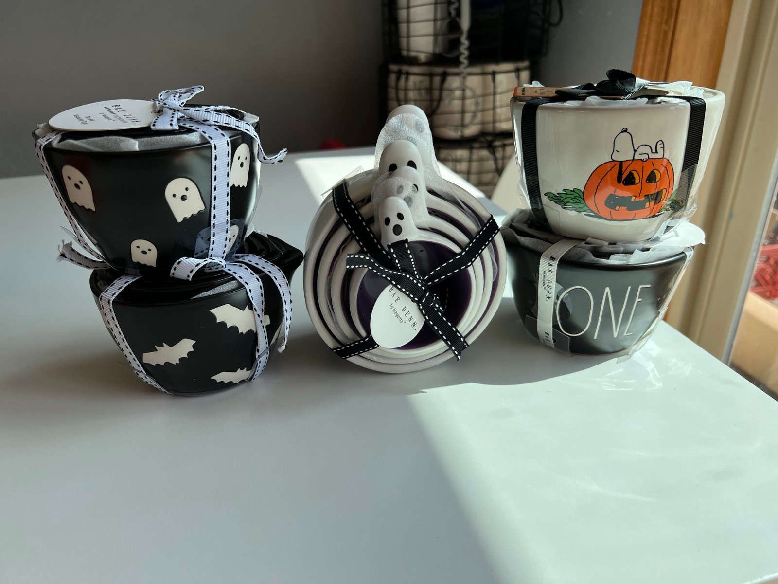 Rae Dunn measuring cup set Halloween fall