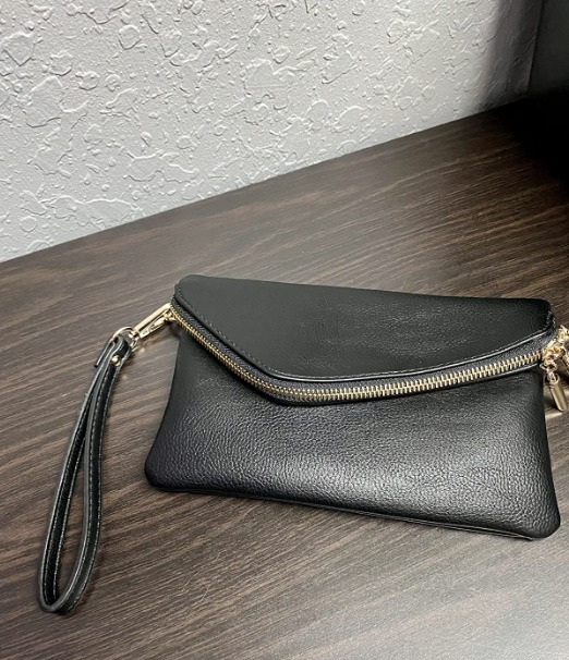 Envelope Wristlet Clutch Crossbody Bag with Chain Strap