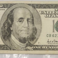 2001 Series 100 Dollar Bill Big Face Federal Reserve Note Fancy Serial Number