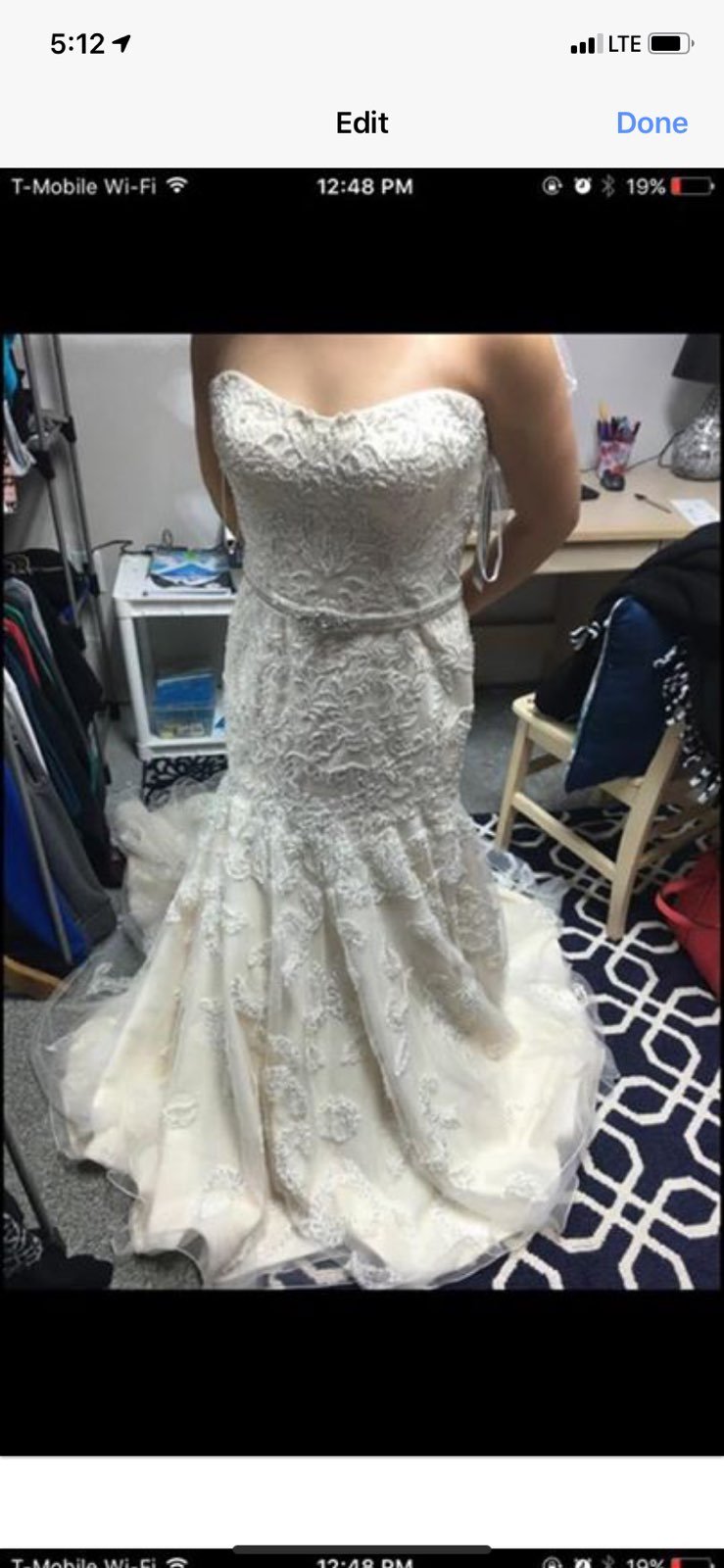 White wedding dress