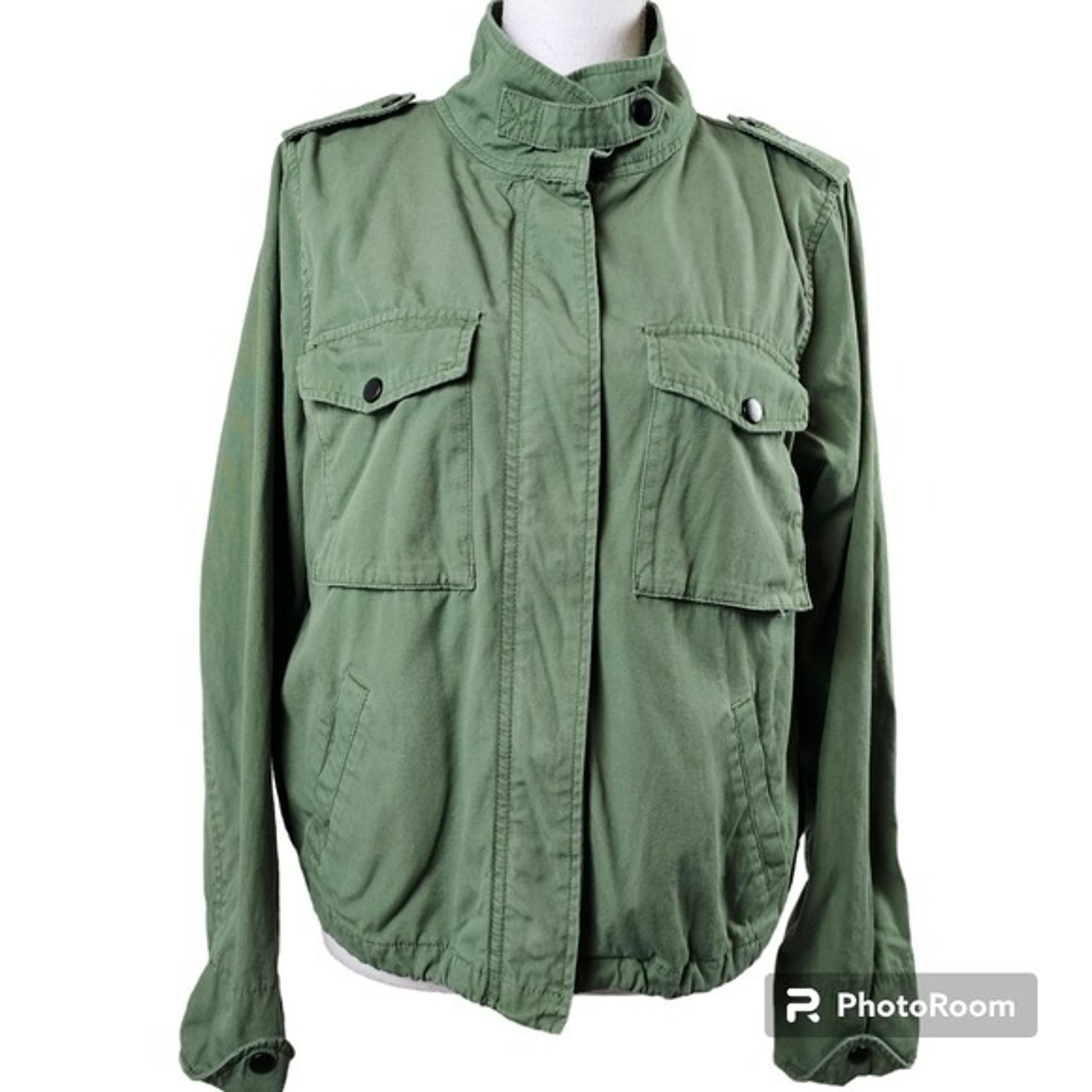 TORRID Olive Army Green Utility Cargo Jacket in 0 (L)