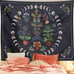 Botanical Moon Phase Tapestry - L(59.1ʺ x 78.8ʺ)