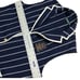 Lauren Ralph Lauren Vest L Blue Pinstripes Sweater Crest Gold Buttons Preppy