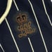 Lauren Ralph Lauren Vest L Blue Pinstripes Sweater Crest Gold Buttons Preppy
