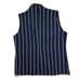 Lauren Ralph Lauren Vest L Blue Pinstripes Sweater Crest Gold Buttons Preppy