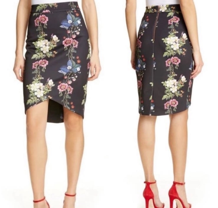 Ted Baker Flower Oracle Pencil Skirt - Ted Size 3 (US 8)