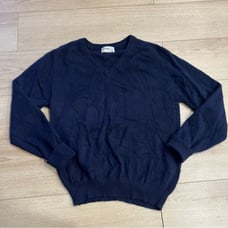 Vintage Glen Abbey Navy Blue Cashmere V-neck Sweater Men’s Size 42