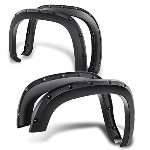 Pocket-Riveted Wheel Fender Flares for 07-13 Sierra 1500 07-14 2500hd 3500hd
