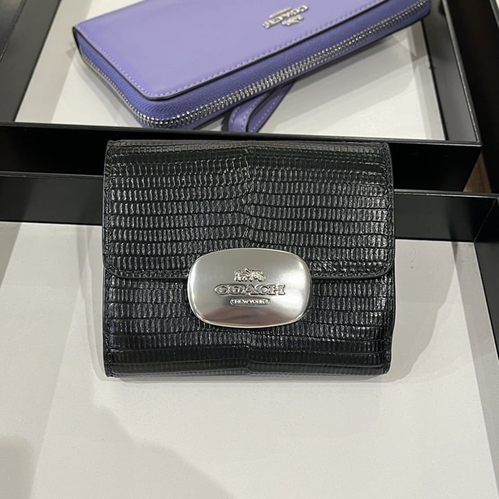 COACH ELIZA SMALL WALLET CR395 SV/BK