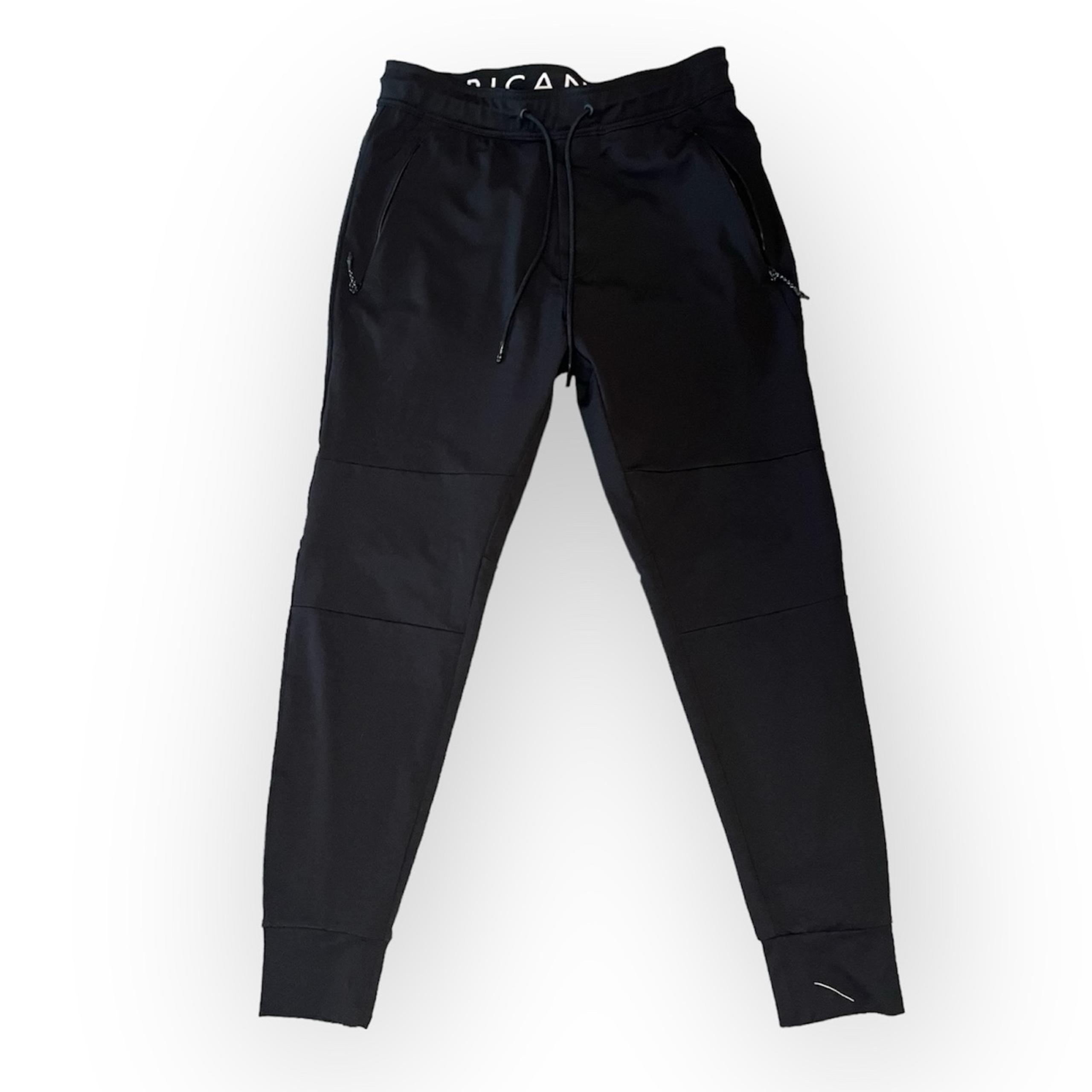 American Eagle Men's S Tapered Slim Fit Black Sweatpants/Joggers