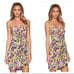 Yumi Kim Womens Strapless Gardenia Floral Date Night Mini Dress Back Zip Size XS
