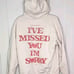 Gracie Abrams I've Missed You I'm Sorry Hoodie Sweatshirt Size Medium FLAWS