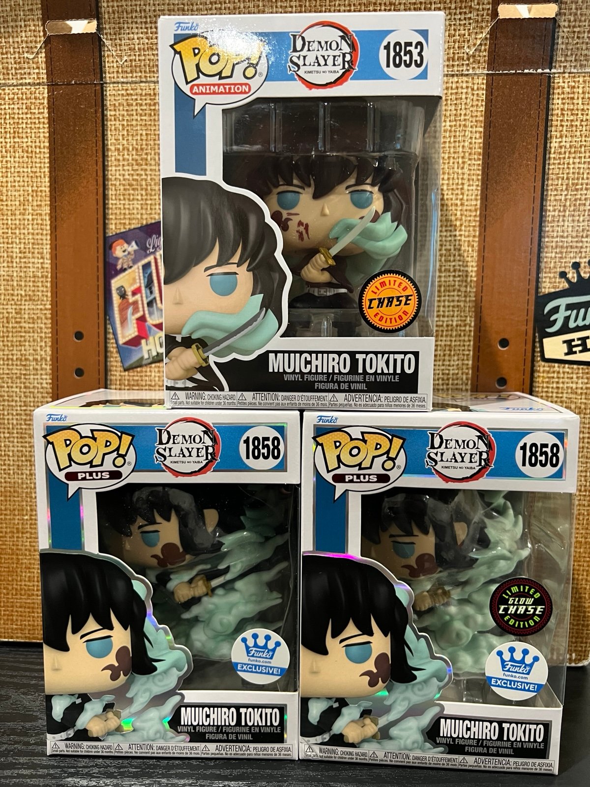 Funko Pop Demon Slayer Muichiro Tokito Mist Hashira Chase Bundle