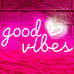 Good Vibes Neon Sign for Wall Decor, Good Vibes Neon Lights Sign, 16 x8