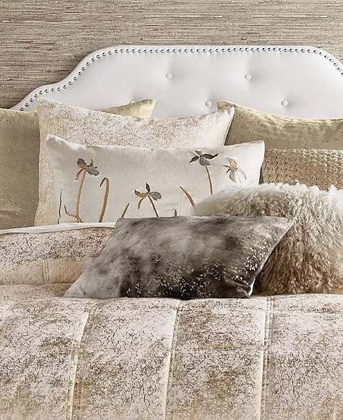 MICHAEL ARAM Metallic Textured sales Coverlet King Quilt