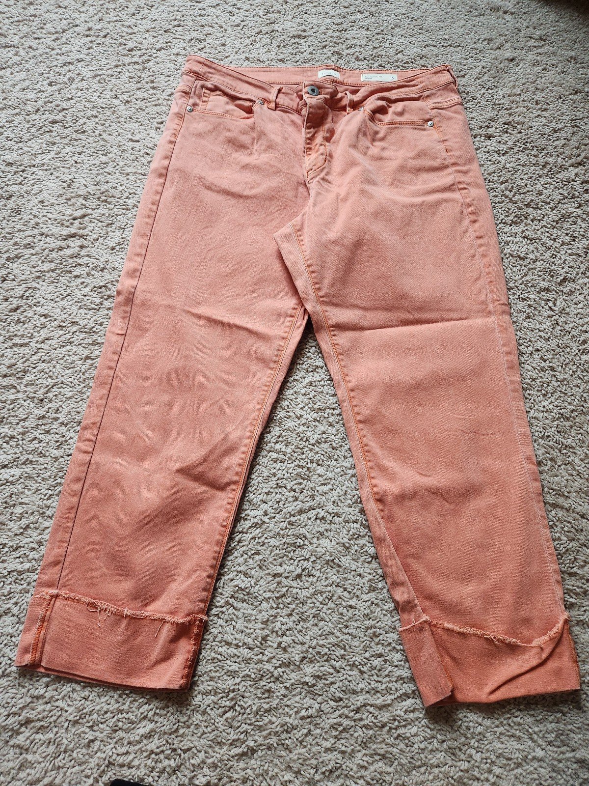 J. Jill ~ XL(16) ~ Gorgeous Authentic Fit Cuffed Cropped Jeans
