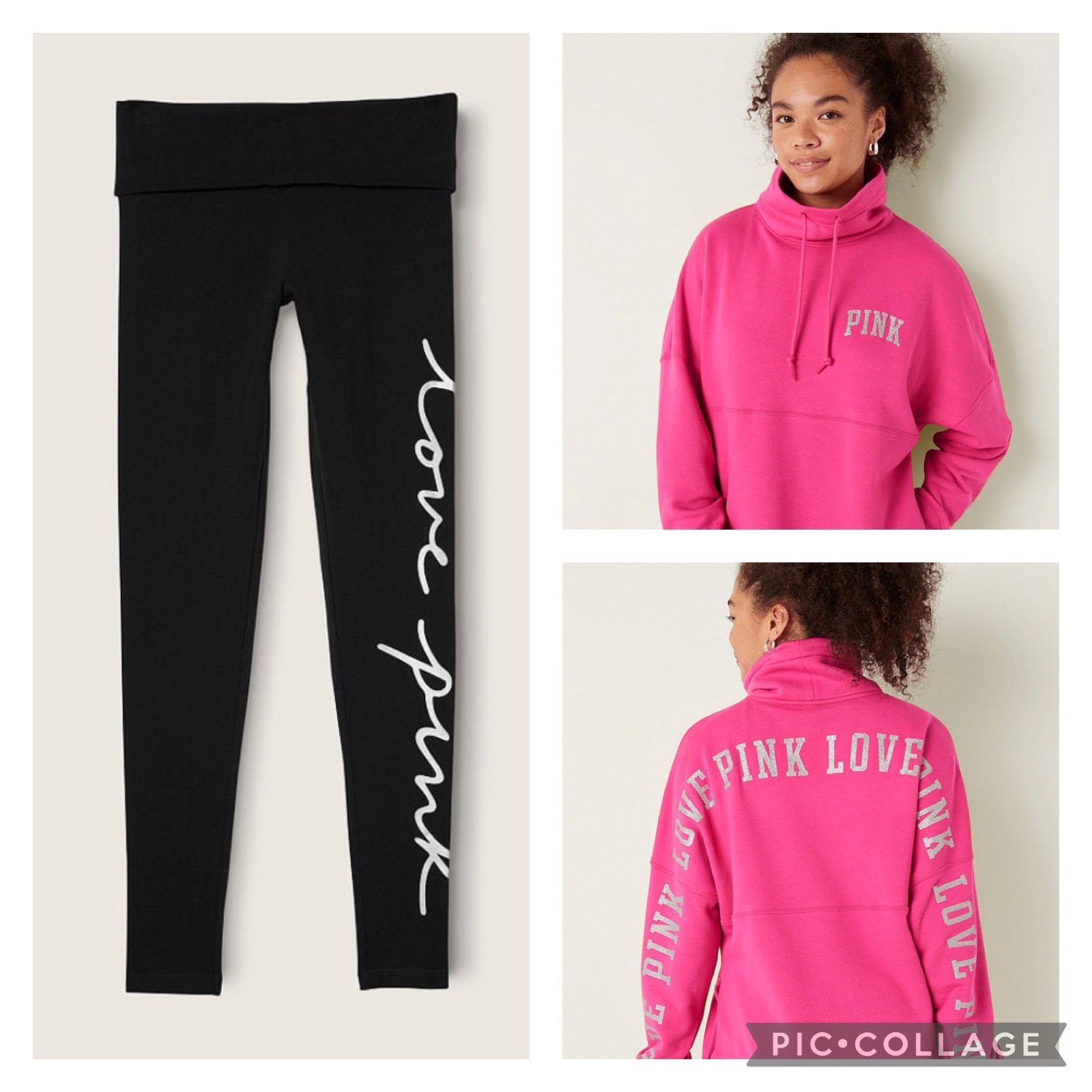PINK leggings & sweatshirt set