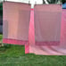 Vintage Dantrel Full Size Sheet Set No Iron Muslin Pink Stripes