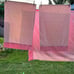 Vintage Dantrel Full Size Sheet Set No Iron Muslin Pink Stripes