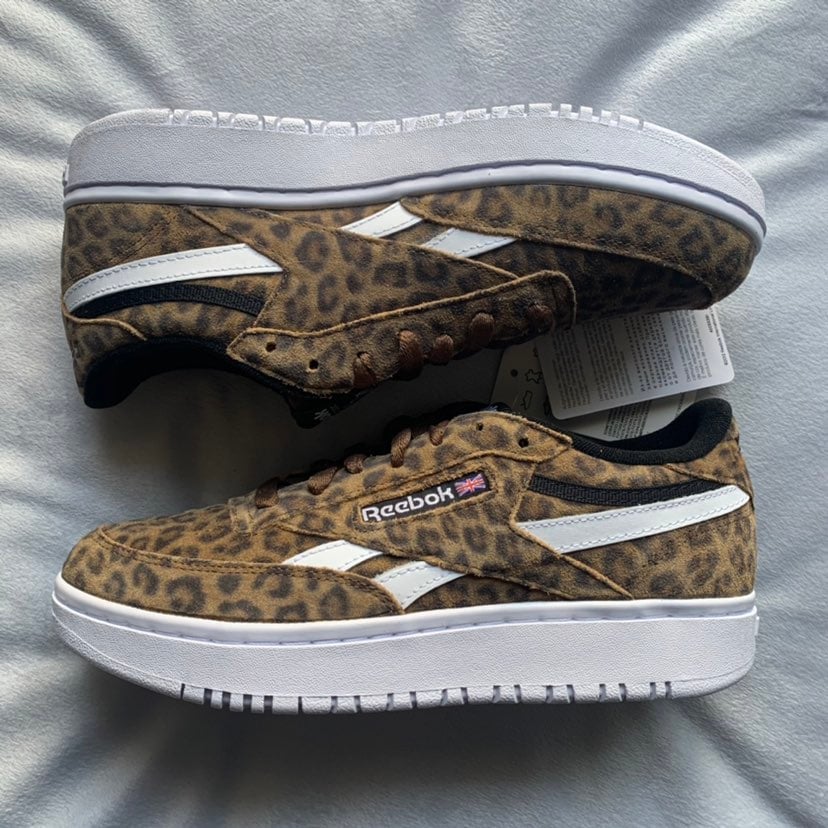 reebok leopard print