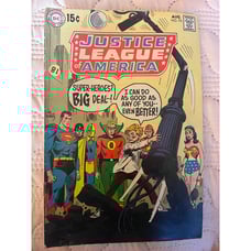 Justice League No 73 Aug 1969. Starring Superman, Wonder Woman, et al.