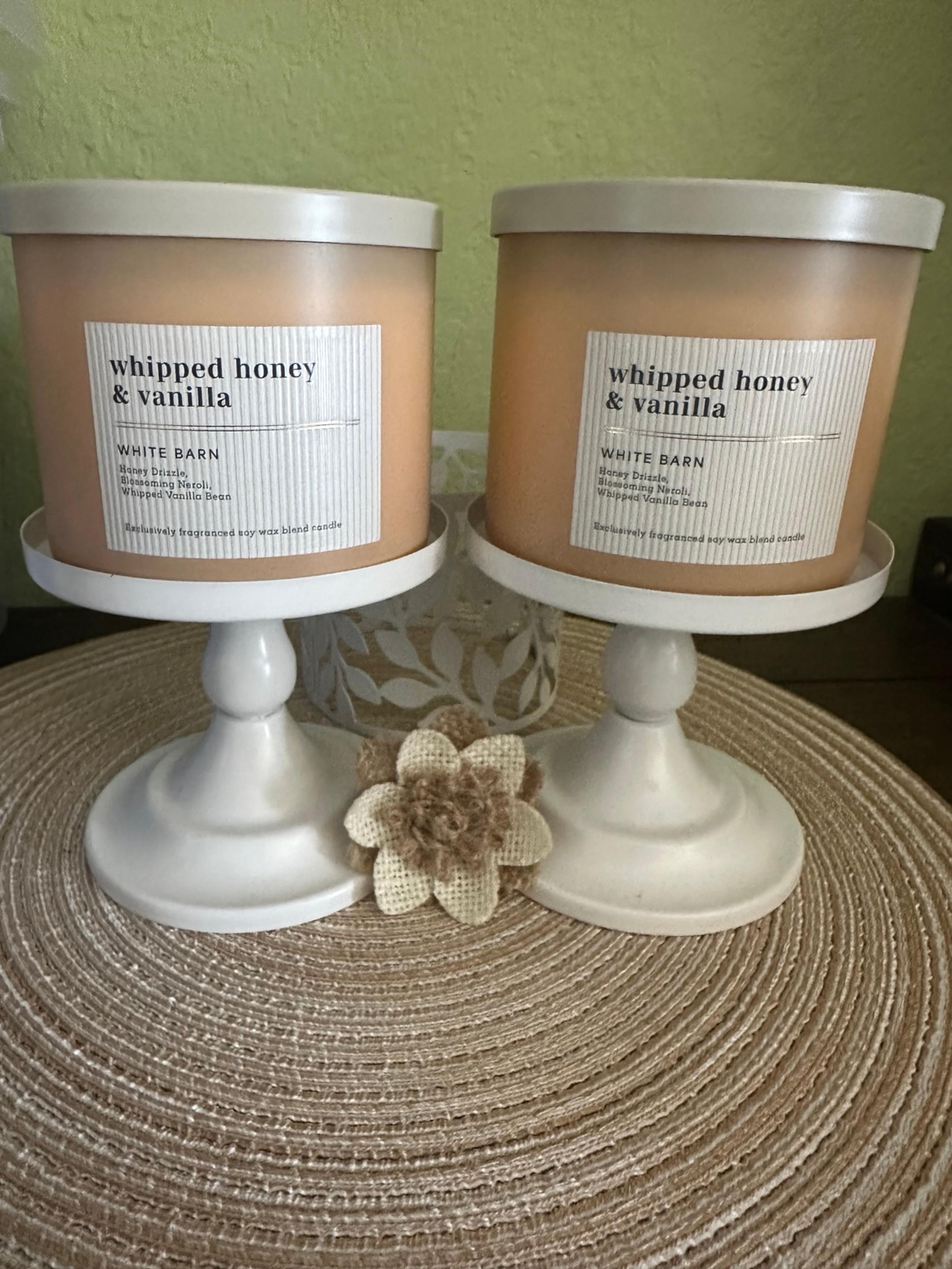 NEW BBW X2 WHIPPED HONEY & VANILLA CANDLE SET