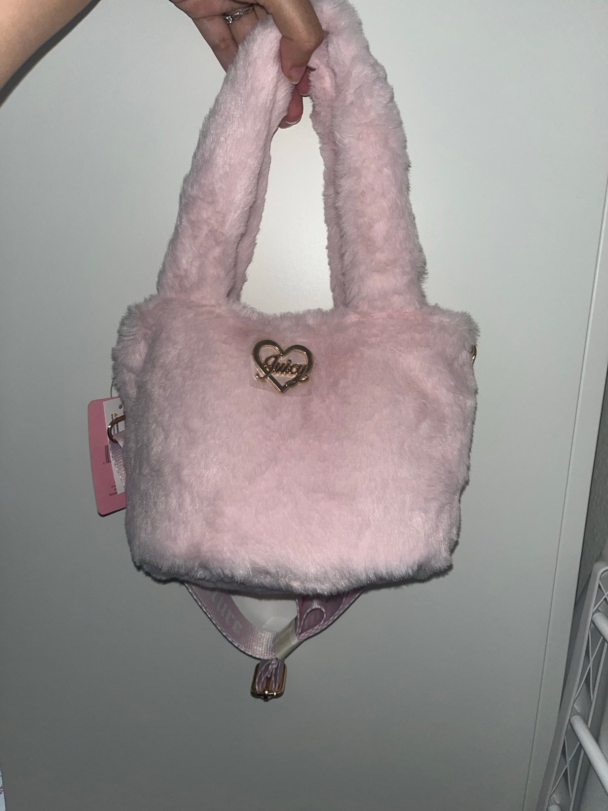 Pink Juicy Couture Fuzzy Mini Tote