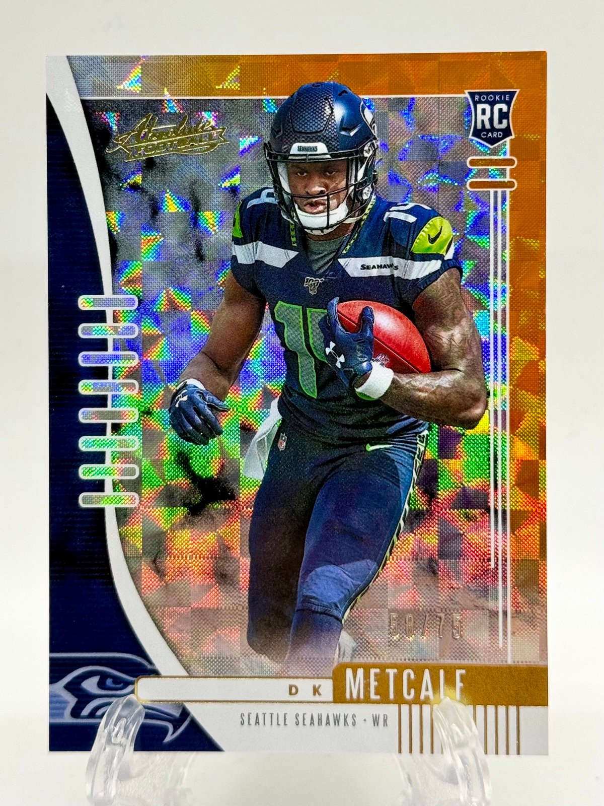 DK Metcalf Rookie Absolute Orange (Mosaic) Parallel 58/75